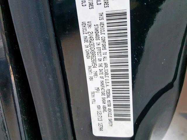 2V4RW3DGXBR626054 - 2011 VOLKSWAGEN ROUTAN SE BLUE photo 10