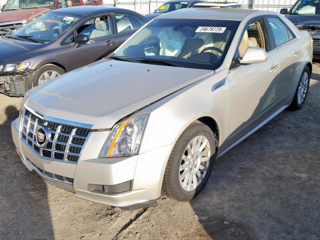 1G6DE5E57D0117880 - 2013 CADILLAC CTS LUXURY GOLD photo 2