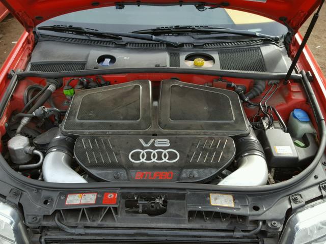 WUAPV64B53N905553 - 2003 AUDI RS6 RED photo 7