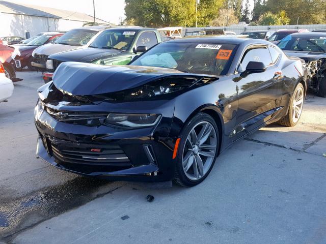 1G1FD1RX0H0139439 - 2017 CHEVROLET CAMARO LT BLACK photo 2