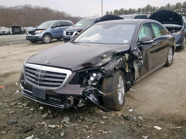 WDDUG6EB9JA373758 - 2018 MERCEDES-BENZ S 450 4MAT BLACK photo 2