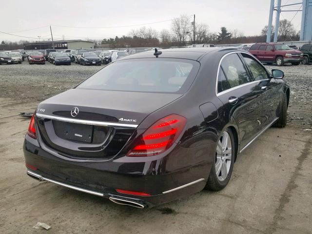 WDDUG6EB9JA373758 - 2018 MERCEDES-BENZ S 450 4MAT BLACK photo 4