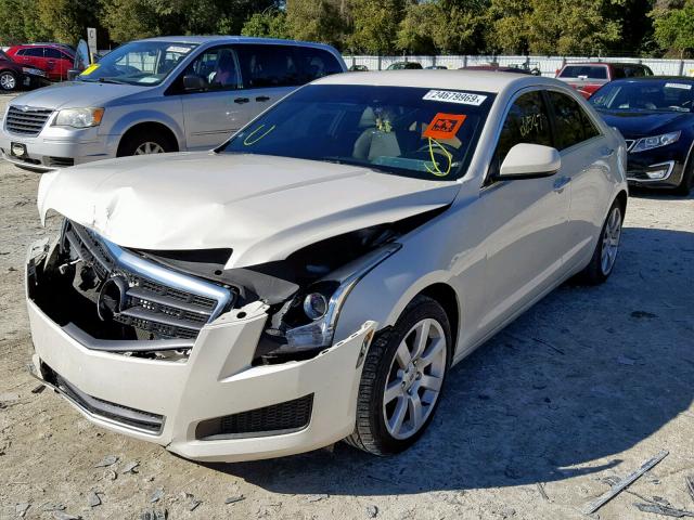 1G6AA5RA7D0138878 - 2013 CADILLAC ATS WHITE photo 2