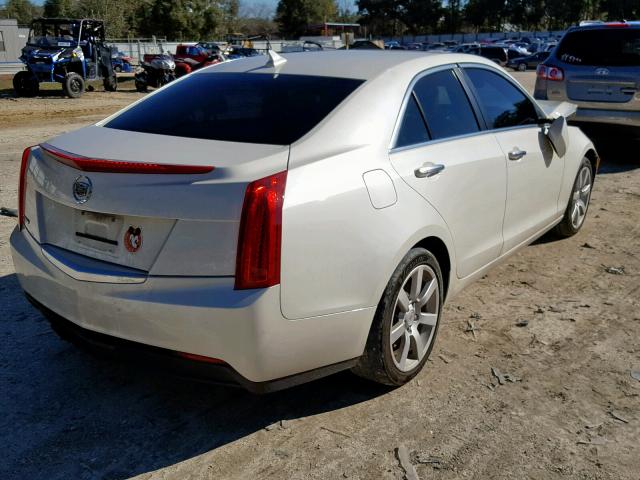 1G6AA5RA7D0138878 - 2013 CADILLAC ATS WHITE photo 4