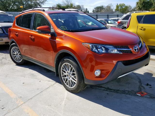 JTMWFREV3FJ042344 - 2015 TOYOTA RAV4 XLE ORANGE photo 1