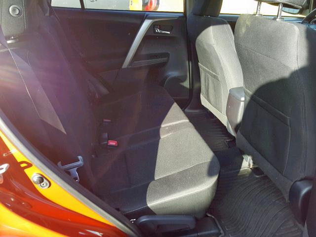 JTMWFREV3FJ042344 - 2015 TOYOTA RAV4 XLE ORANGE photo 6