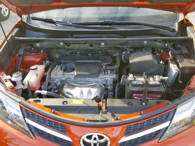 JTMWFREV3FJ042344 - 2015 TOYOTA RAV4 XLE ORANGE photo 7