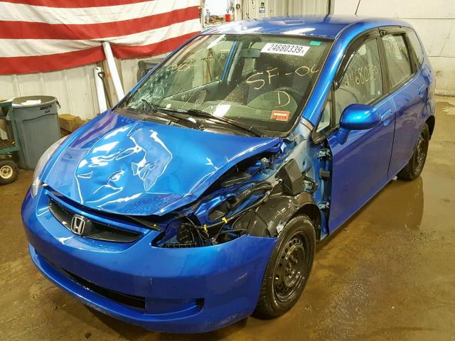 JHMGD37478S062426 - 2008 HONDA FIT BLUE photo 2