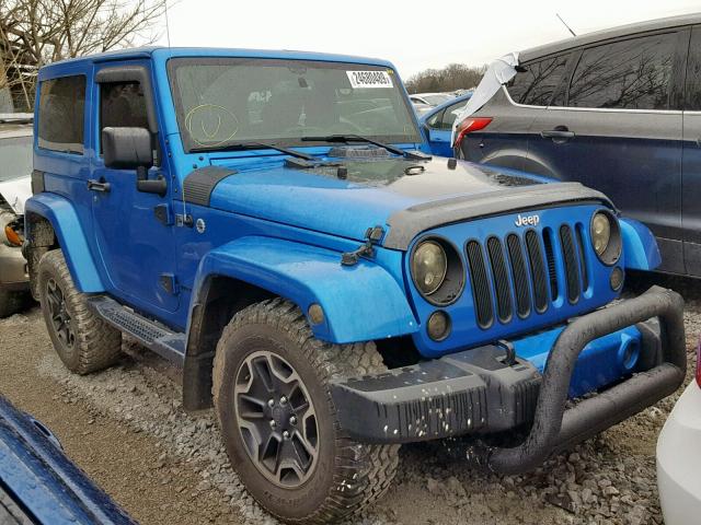 1C4AJWBG0FL577200 - 2015 JEEP WRANGLER S BLUE photo 1