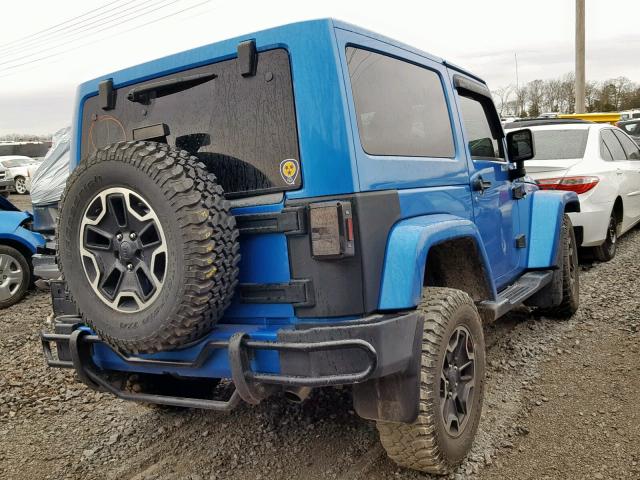 1C4AJWBG0FL577200 - 2015 JEEP WRANGLER S BLUE photo 4