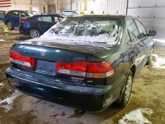 1HGCG56421A082861 - 2001 HONDA ACCORD LX GREEN photo 4