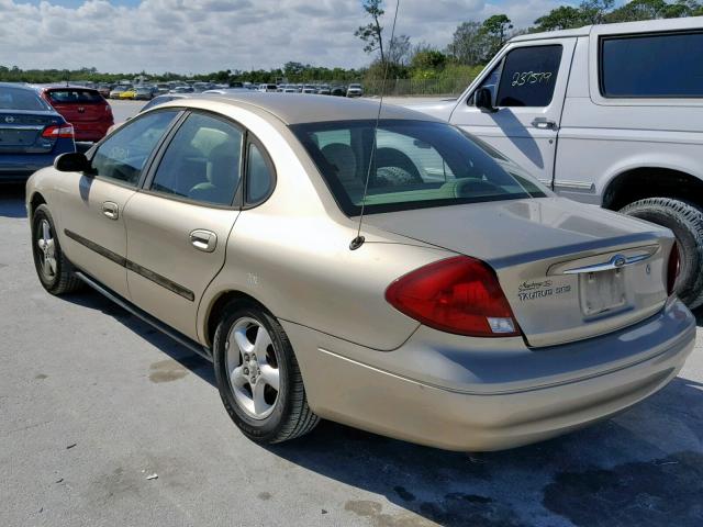 1FAFP55U61A130994 - 2001 FORD TAURUS SES TAN photo 3