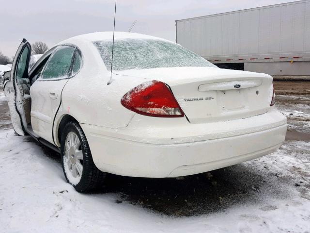 1FAFP56U15A160201 - 2005 FORD TAURUS SEL WHITE photo 3