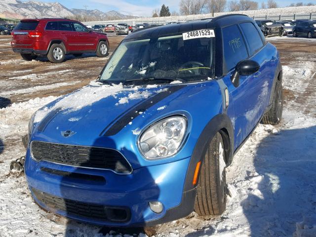 WMWZC5C51CWL56250 - 2012 MINI COOPER S C BLUE photo 2