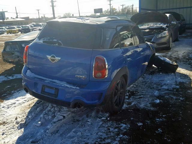 WMWZC5C51CWL56250 - 2012 MINI COOPER S C BLUE photo 4