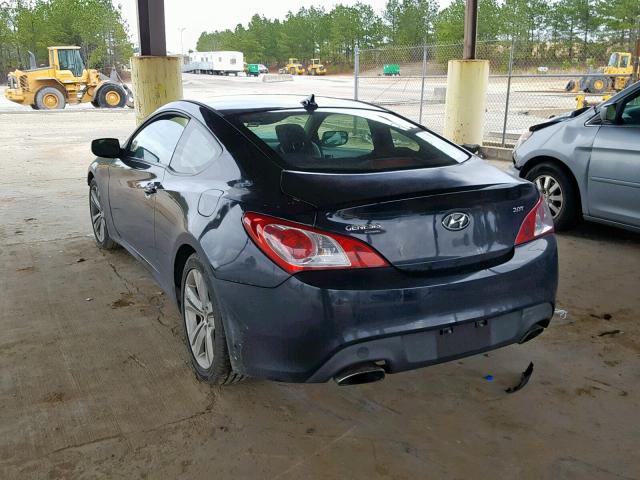 KMHHT6KDXAU031114 - 2010 HYUNDAI GENESIS CO BLACK photo 3