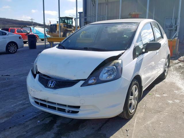 JHMGE87249C006691 - 2009 HONDA FIT WHITE photo 2