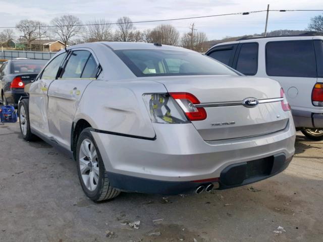 1FAHP2EW9AG141669 - 2010 FORD TAURUS SEL SILVER photo 3