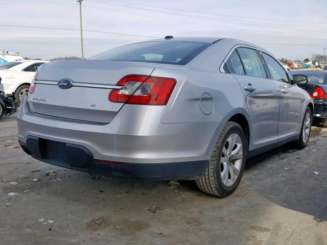 1FAHP2EW9AG141669 - 2010 FORD TAURUS SEL SILVER photo 4