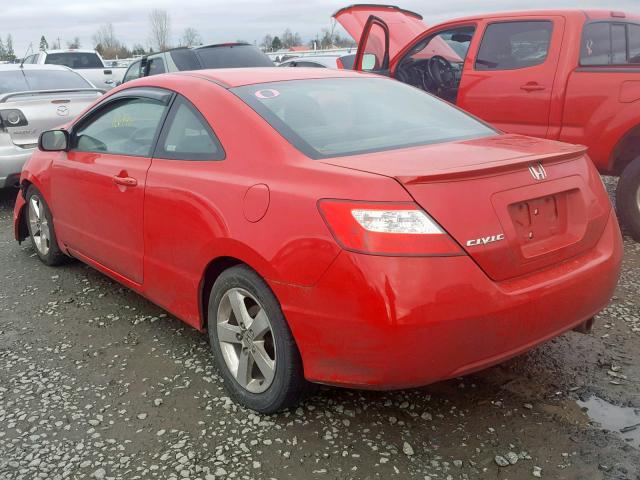 2HGFG129X8H567980 - 2008 HONDA CIVIC EXL RED photo 3