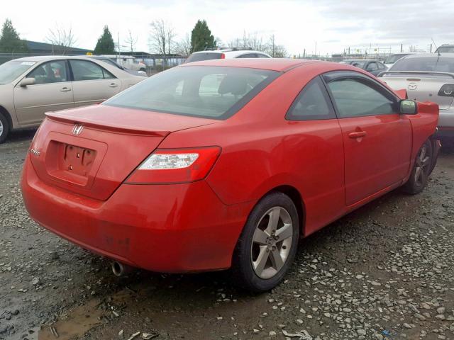 2HGFG129X8H567980 - 2008 HONDA CIVIC EXL RED photo 4