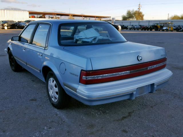 1G4AG55N8P6427608 - 1993 BUICK CENTURY SP BLUE photo 3