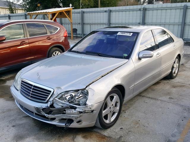 WDBNG70J94A413908 - 2004 MERCEDES-BENZ S 430 SILVER photo 2