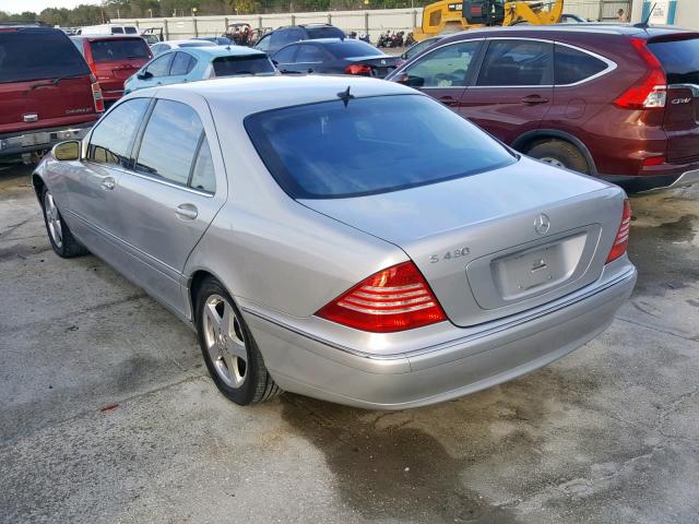 WDBNG70J94A413908 - 2004 MERCEDES-BENZ S 430 SILVER photo 3