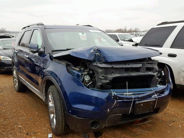 1FMHK8F81CGA52205 - 2012 FORD EXPLORER L BLUE photo 1