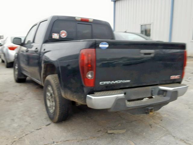 1GTCS13E388131151 - 2008 GMC CANYON BLACK photo 3