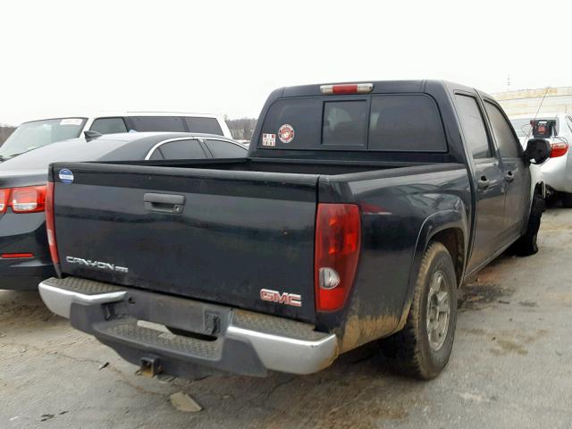 1GTCS13E388131151 - 2008 GMC CANYON BLACK photo 4