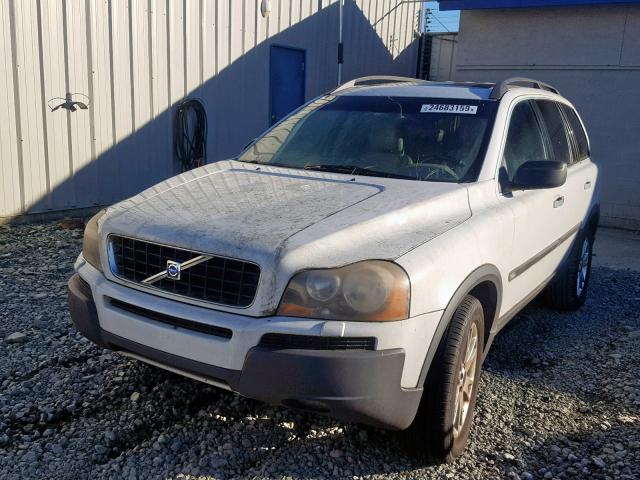 YV1CZ91H841056354 - 2004 VOLVO XC90 T6 WHITE photo 2