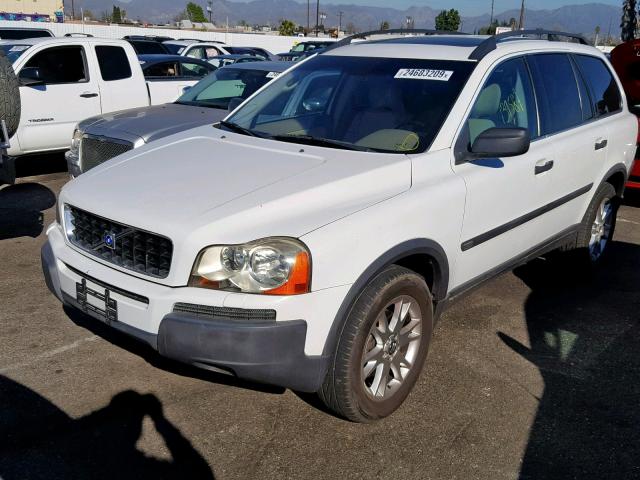 YV1CZ91H341101488 - 2004 VOLVO XC90 T6 WHITE photo 2