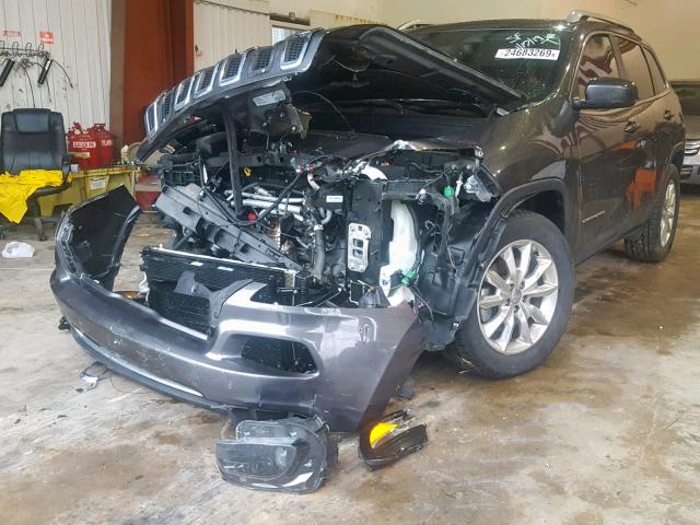 1C4PJMDS8FW673381 - 2015 JEEP CHEROKEE L GRAY photo 2