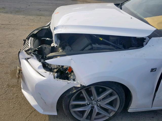 JTHCF1D25E5002302 - 2014 LEXUS IS 250 WHITE photo 9