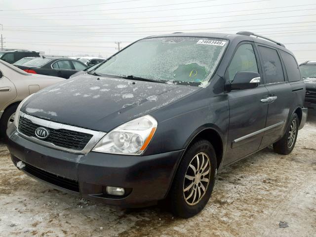 KNDMH4C71C6501488 - 2012 KIA SEDONA EX GRAY photo 2