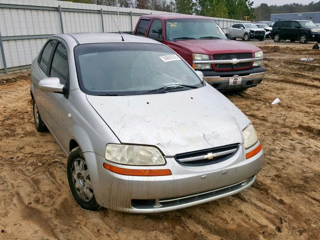 KL1TG52605B311213 - 2005 CHEVROLET AVEO LT SILVER photo 1