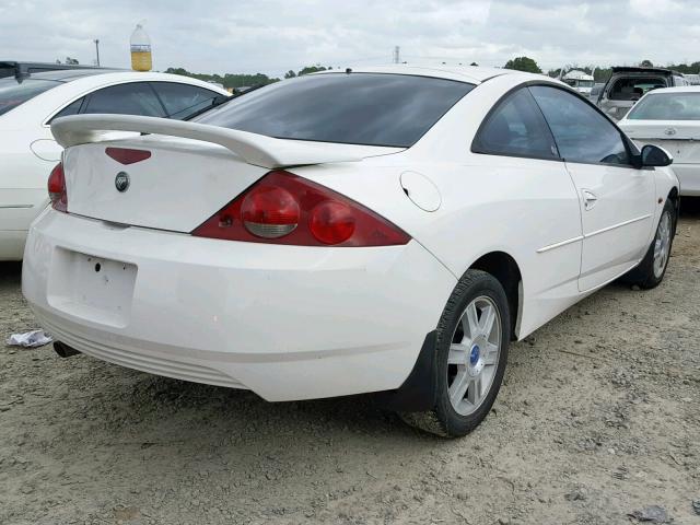 1ZWHT61LX25608662 - 2002 MERCURY COUGAR V6 WHITE photo 4