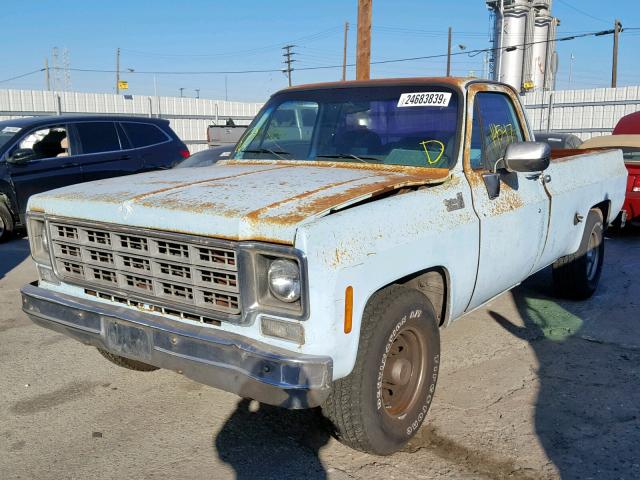 CCL247Z216562 - 1977 CHEVROLET CK20 TEAL photo 2