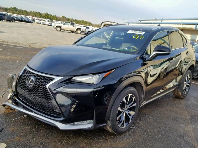 JTJBARBZ2F2012988 - 2015 LEXUS NX 200T BLACK photo 2