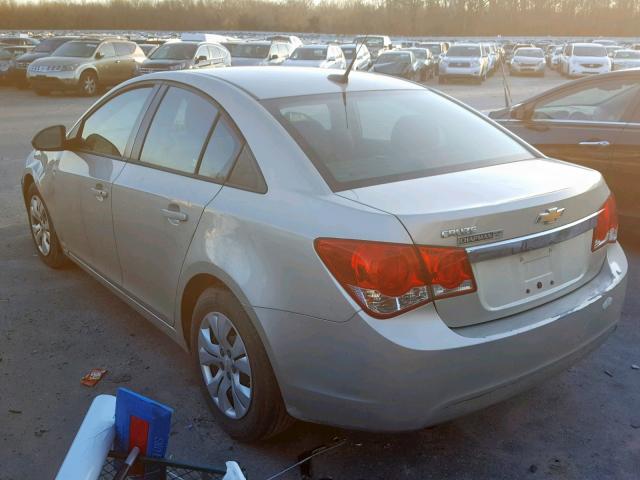 1G1PA5SG0D7217962 - 2013 CHEVROLET CRUZE LS SILVER photo 3