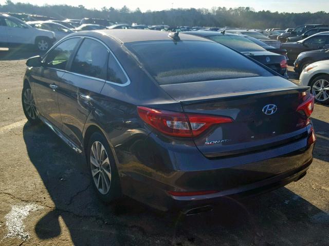 5NPE34AF6FH108514 - 2015 HYUNDAI SONATA SPO BROWN photo 3