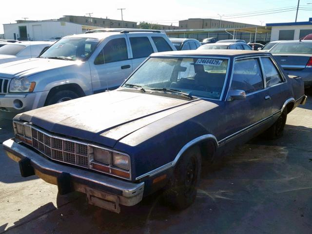 1FABP35X7DK177236 - 1983 FORD FAIRMONT F BLUE photo 2