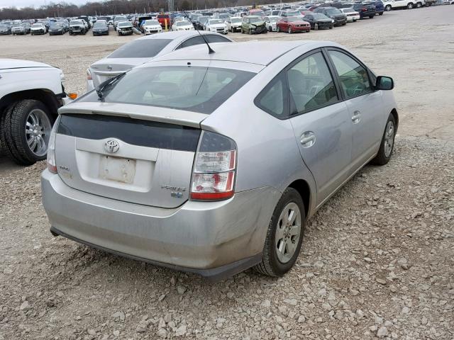 JTDKB22U557006518 - 2005 TOYOTA PRIUS SILVER photo 4