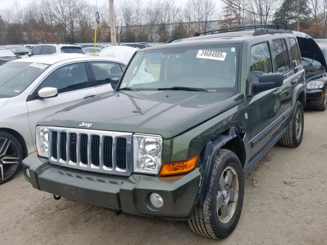 1J8HG48P27C679133 - 2007 JEEP COMMANDER GREEN photo 2