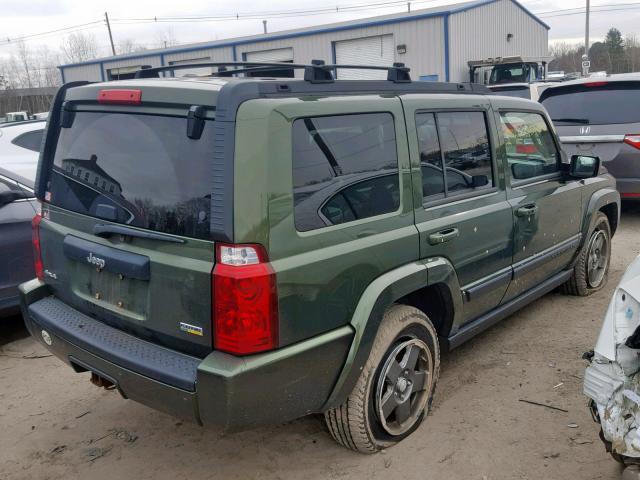1J8HG48P27C679133 - 2007 JEEP COMMANDER GREEN photo 4