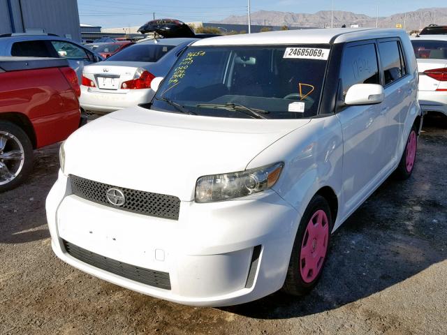 JTLKE50E481050543 - 2008 TOYOTA SCION WHITE photo 2