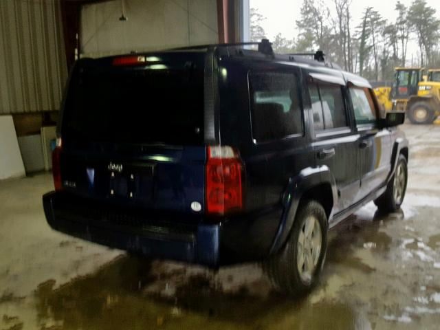 1J8HG48K76C175602 - 2006 JEEP COMMANDER BLUE photo 4