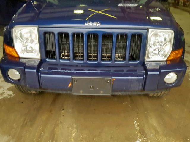 1J8HG48K76C175602 - 2006 JEEP COMMANDER BLUE photo 7