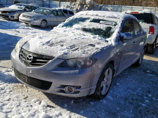 JM1BK124561416637 - 2006 MAZDA 3 S GRAY photo 2